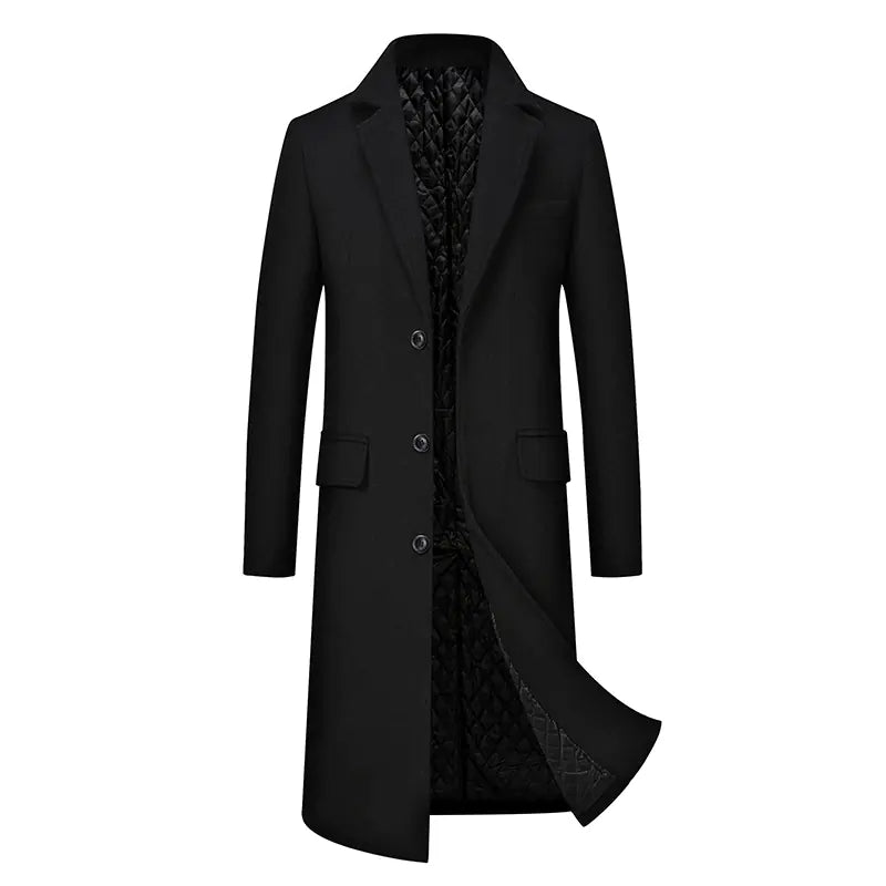 Men's Casual Plus Cotton Long Coat