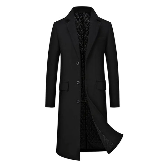 Men's Casual Plus Cotton Long Coat