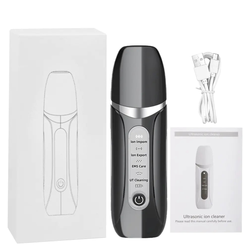 Ultrasonic Skin Scrubber for Home Use and Pore Cleansing