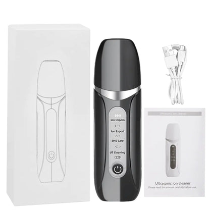 Ultrasonic Skin Scrubber for Home Use and Pore Cleansing