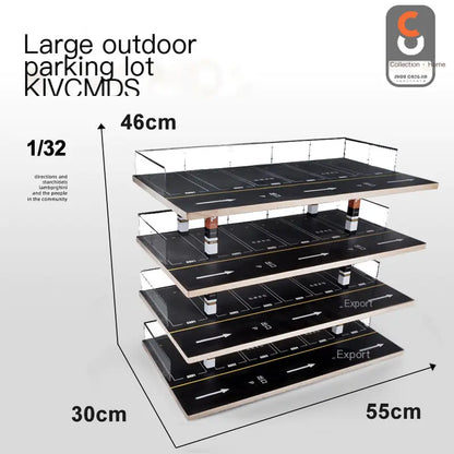 Large Realistic Parking Garage Model Display Rack