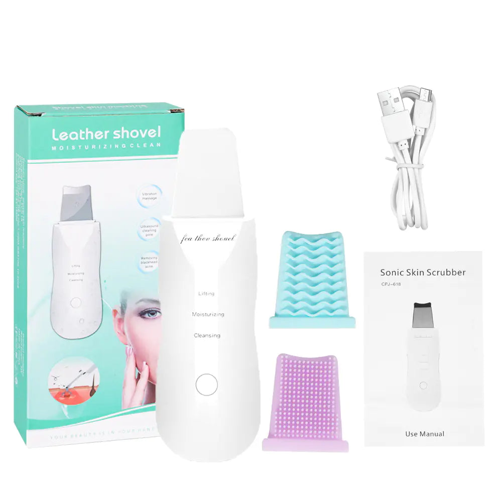 Ultrasonic Skin Scrubber for Home Beauty Care
