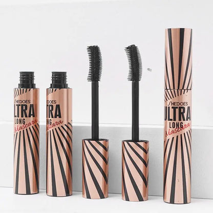4D Waterproof Mascara with Meniscus Knife Brush, 10ml