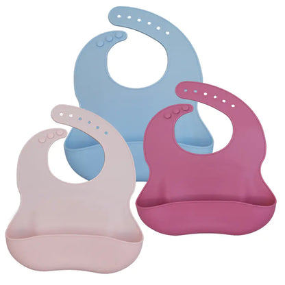 Silicone Bib for Babies - Waterproof and Easy Clean
