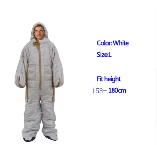 Humanoid Walking Sleeping Bag for Warmth and Comfort
