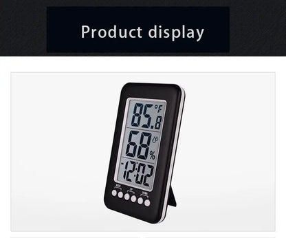 Electronic Clock with Temperature and Humidity Display