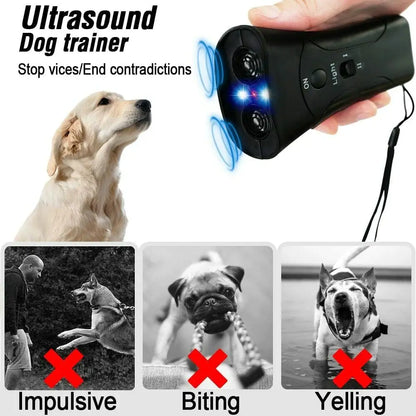 Ultrasonic Dog Barking Trainer with LED Light