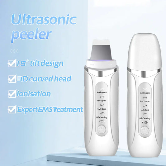 Ultrasonic Skin Scrubber for Home Use and Pore Cleansing