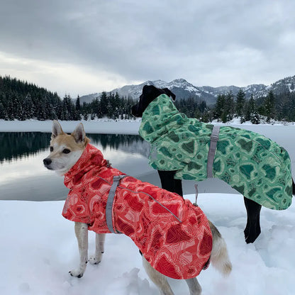 Quilted Snow Dog Ski Suit for Autumn and Winter