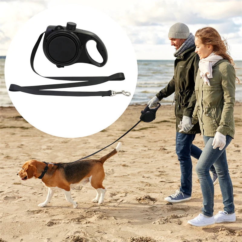 Pet Water Bottle with Leash for Cats & Dogs