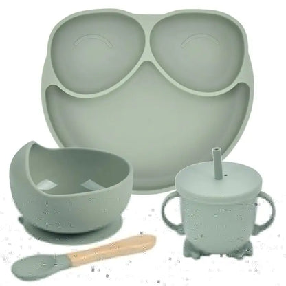 Silicone Suction Cup Divided Plate Set for Kids