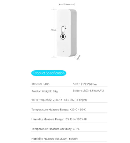 Smart WiFi Temperature Sensor