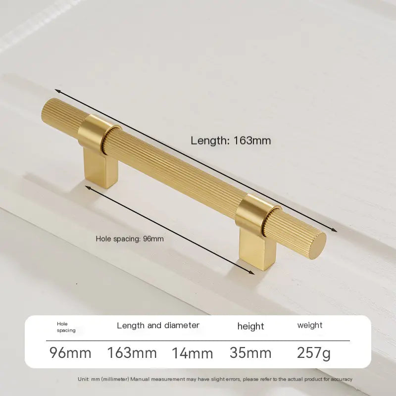 Modern Minimalist Brass Cabinet Door Handle by Coppersmith
