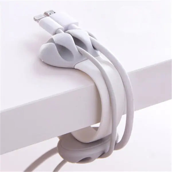 Desk Cable Organizer and Data Line Holder Clamp