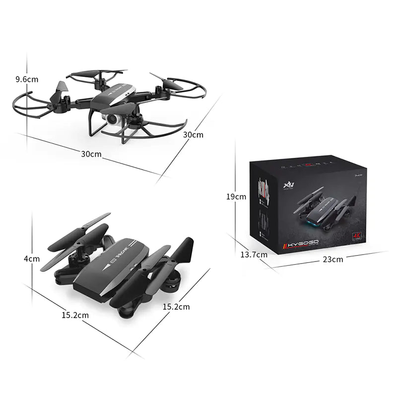 KY606D 4K HD Foldable Drone with Long Flight Time