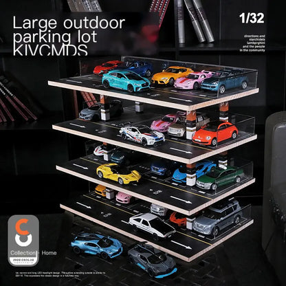 Large Realistic Parking Garage Model Display Rack