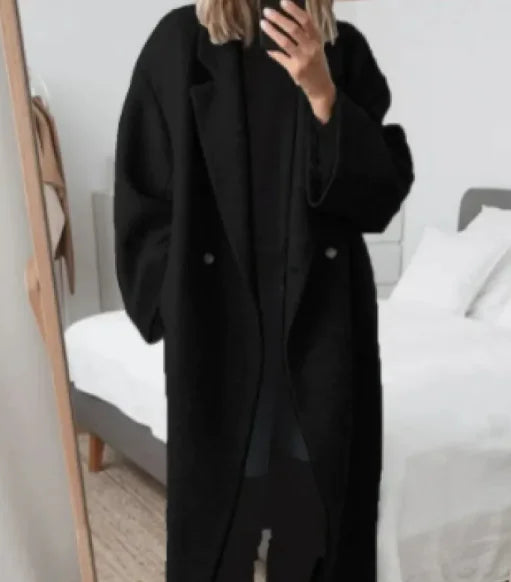 Colorful Woolen Trench Coat