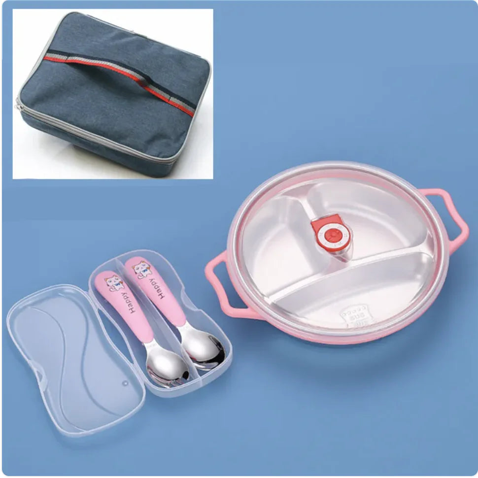 Deep Grid Kids Plate