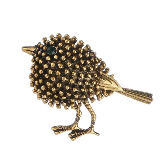 Retro Style Bird Brooch - Versatile Animal Pin