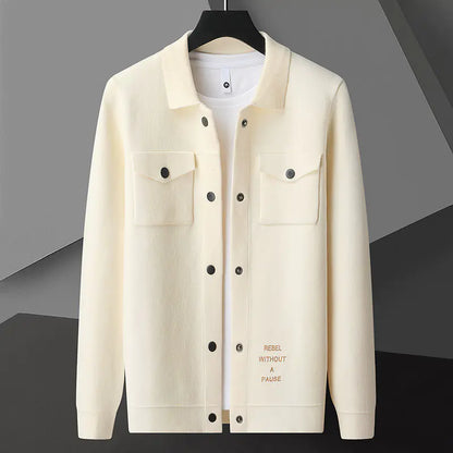 Men's New Cardigan Sweater Coat