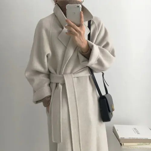 Vintage Handmade Wool Blend Overcoat
